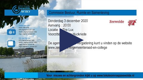 Commissie Bestuur, Ruimte en Samenleving 3 december 2020