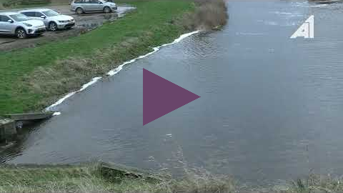 Hoog water in polder Arkemheen